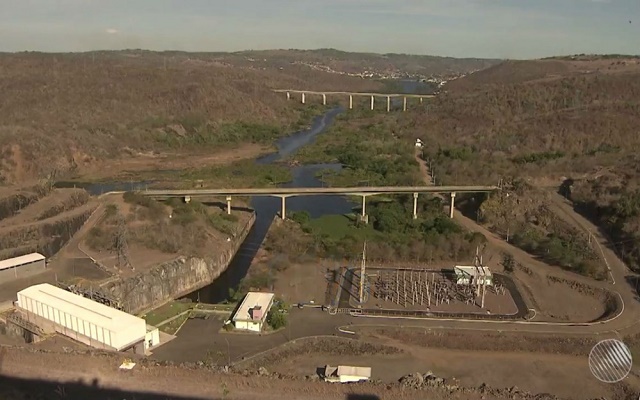 Barragem de Pedra do Cavalo teve uma queda no volume útil de 0,25% desde abril (Foto: Reprodução/TV Bahia) Barragem de Pedra do Cavalo teve uma queda no volume útil de 0,25% desde abril (Foto: Reprodução/TV Bahia)