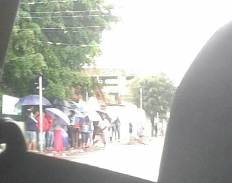 Foto tirada, na manhã desta terça-feira (20), do posto de saúde do Verde Horizonte e enviada por um leitor do CFF