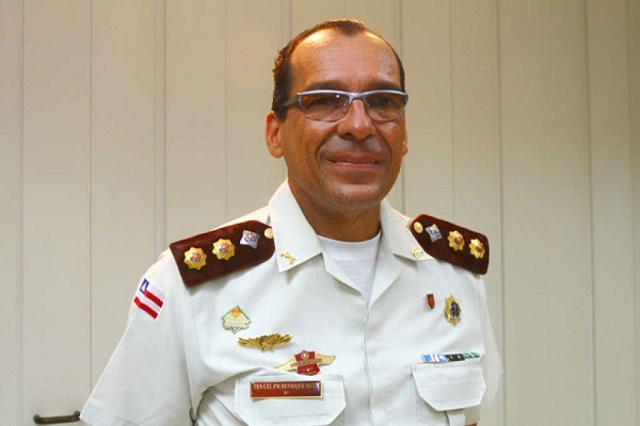 Tenente-coronel Henrique Melo, comandante do 12º BPM de Camaçari Tenente-coronel Henrique Melo, comandante do 12º BPM de Camaçari