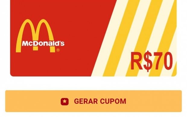 Em troca do suposto vale, o usuário fornece dados pessoais e se cadastra em um site malicioso Em troca do suposto vale, o usuário fornece dados pessoais e se cadastra em um site malicioso