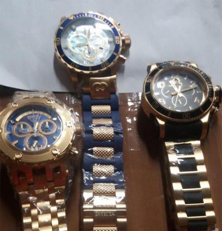 Relógios da marca Invicta, que custam até R$ 1.500,00 na loja, estão entre itens leiloados (Foto: Divulgação | Receita Federal) Relógios da marca Invicta, que custam até R$ 1.500,00 na loja, estão entre itens leiloados (Foto: Divulgação | Receita Federal)