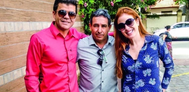 Noivo, pastor e Suzane (Foto: Divulgação)