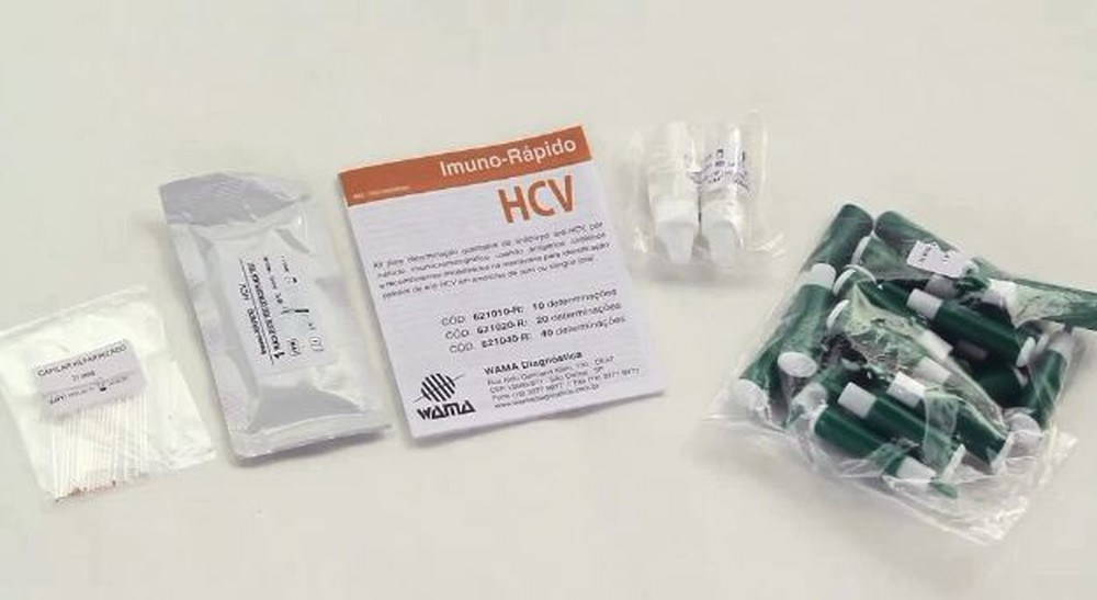 O teste rápido para hepatite C mede a presença de anticorpos contra o vírus no sangue (Foto: Reprodução/Rede Amazônica Acre)