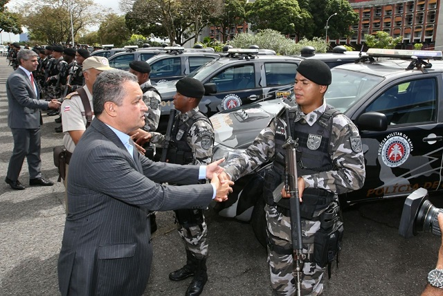 Os policiais da Patamo passaram por treinamento psicológico, físico e tático para atuar prioritariamente na ocupação e restabelecimento de ordem pública e da paz em áreas específicas da capital (Foto: Manu Dias/GOVBA)