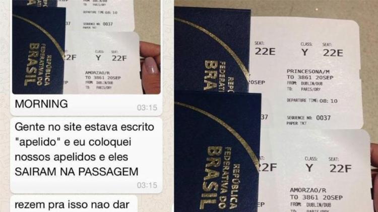 Jovem se confundiu com tradução de site de empresa aérea (Foto: Reprodução) Jovem se confundiu com tradução de site de empresa aérea (Foto: Reprodução)