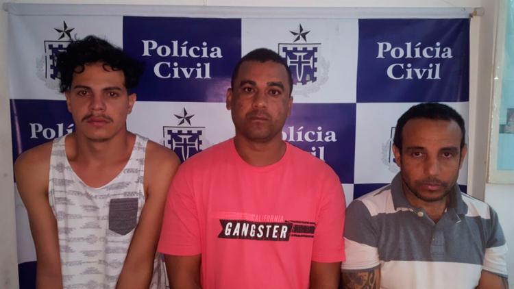 O trio agia a mando de um presidiário de Salvador (Foto: Divulgação | Polícia Civil) O trio agia a mando de um presidiário de Salvador (Foto: Divulgação | Polícia Civil)