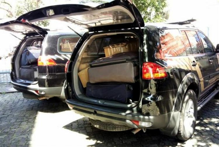 Malas de dinheiro encontradas em 'bunker' atribuído ao ex-ministro foram levadas pela Polícia Federal Malas de dinheiro encontradas em 'bunker' atribuído ao ex-ministro foram levadas pela Polícia Federal