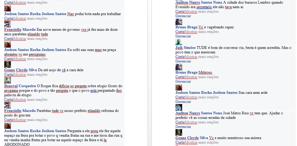 Reação do público durante a entrevista II