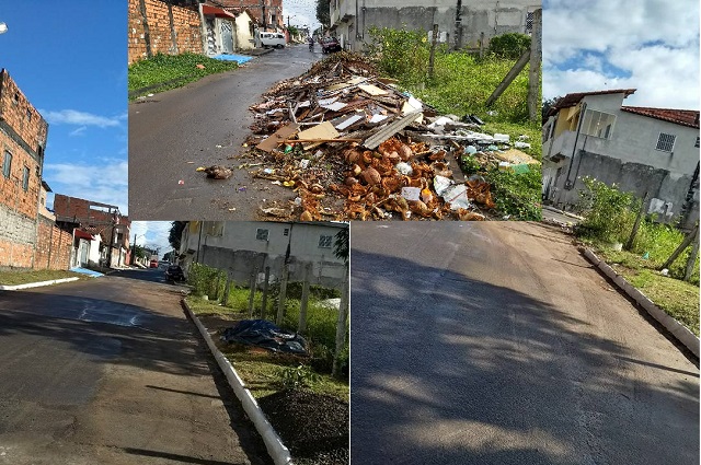 Lixão da Rua Travessa das Flores, na Gleba E, foi recolhido