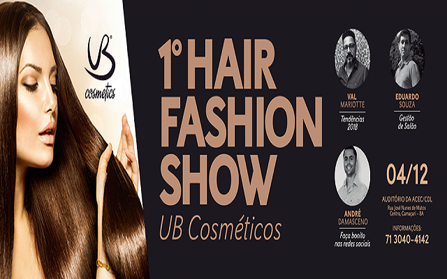 Os interessados em participarem do 1º Hair Fashion Show devem entrar em contato através dos números 71-3040-4142 e 71-99178-4575 e realizarem sua inscrição Os interessados em participarem do 1º Hair Fashion Show devem entrar em contato através dos números 71-3040-4142 e 71-99178-4575 e realizarem sua inscrição