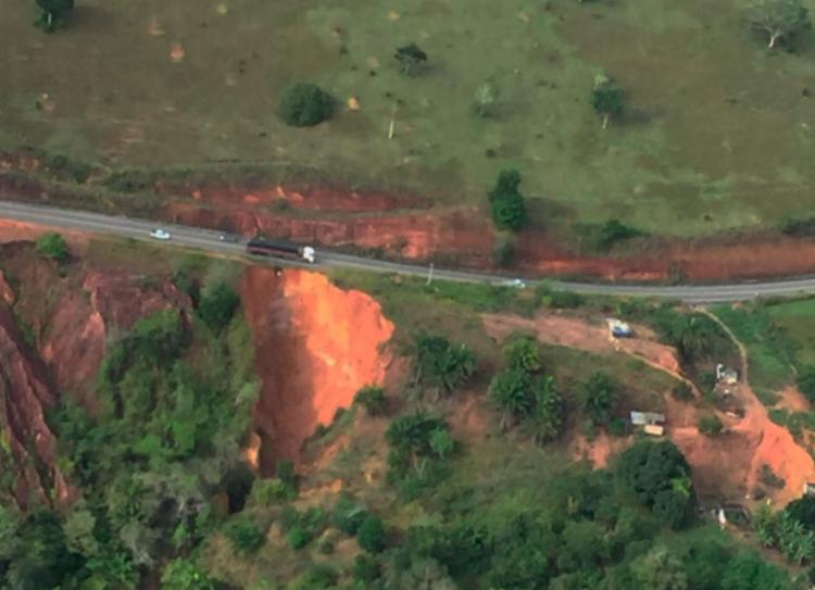 O problema se agravou por conta da chuva que atingiu a região nos últimos dias (Foto: Reprodução | Radar 64)