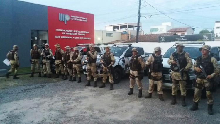 A operação acontece nos municípios baianos de Itagimirim e Teixeira de Freitas (Foto: MP-BA | Divulgação) A operação acontece nos municípios baianos de Itagimirim e Teixeira de Freitas (Foto: MP-BA | Divulgação)