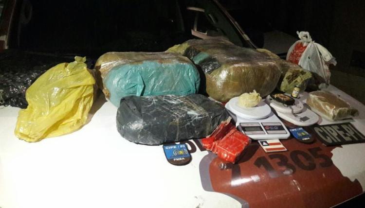 Material foi encontrado dentro da casa com os suspeitos (Foto: Divulgação | SSP) Material foi encontrado dentro da casa com os suspeitos (Foto: Divulgação | SSP)
