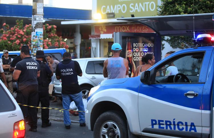 Houve uma queda no número de vítimas de crimes violentos em comparação com 2016 (Foto: Joá Souza | Ag. A TARDE) Houve uma queda no número de vítimas de crimes violentos em comparação com 2016 (Foto: Joá Souza | Ag. A TARDE)