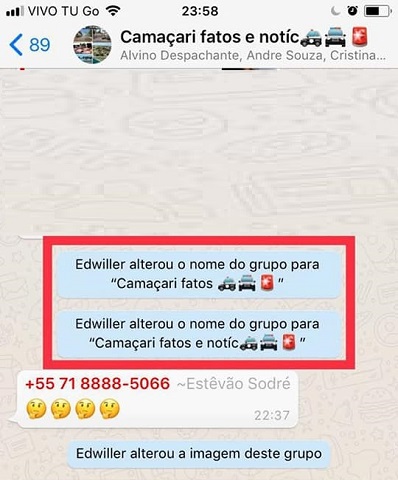 Alteração de nome do Grupo