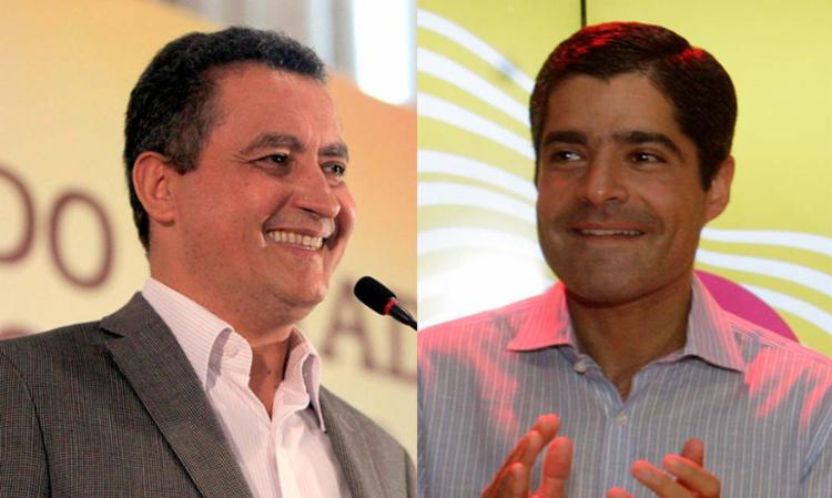 ACM Neto e Rui Costa ocupam posição diferente no espectro político (Foto: Mateus Pereira | GOVBA e Margarida Neide | Ag. A TARDE)