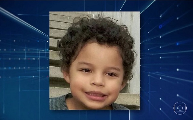 Disparo matou o menino Arthur Aparecido Bencid Silva, de 5 anos, na madrugada do ano-novo (Foto: Reprodução/TV Globo)