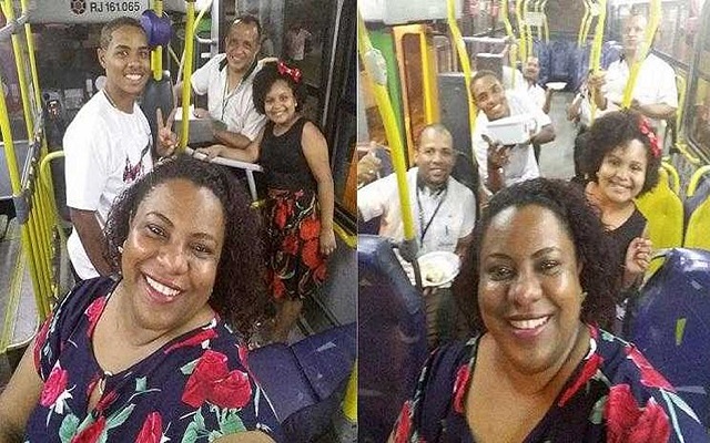 A foto viralizou e muitas pessoas elogiaram a atitude e a união da família