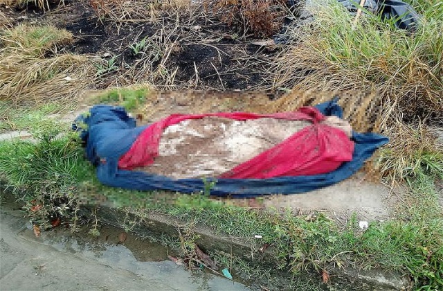 O corpo foi encontrado enrolado em tecidos (Foto: Rerodução l Namidianews) O corpo foi encontrado enrolado em tecidos (Foto: Rerodução l Namidianews)