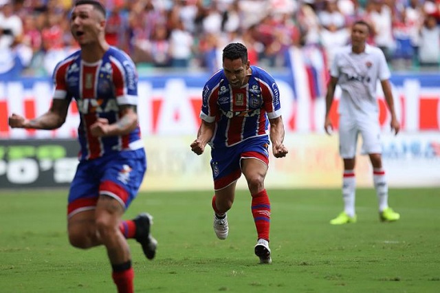 Partida teve torcida única na Arena Fonte Nova (Foto: Reprodução)