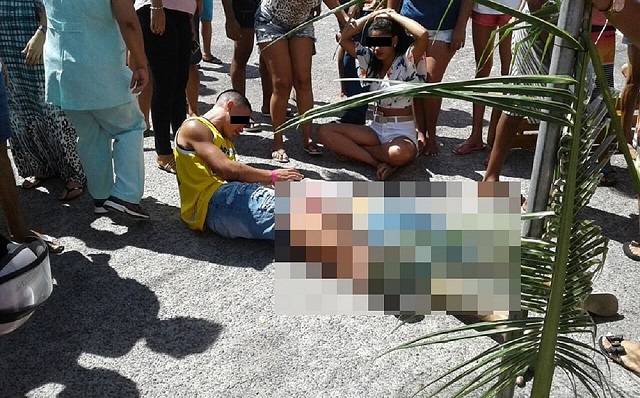 Dezenas de pessoas acudiram atingidos na Gleba C, em Camaçari (Foto: Reprodução)
