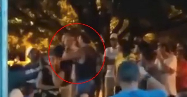 Deputado federal Wladimir Costa agredi um homem em um evento da Prefeitura de Jacundá, no Pará (Foto: Print | YouTube)