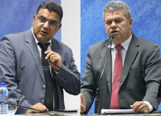 Presidente e vice-presidente da Câmara Municipal de Camaçari, Oziel dos Santos Araújo e José Paulo Bezerra, respectivamente (Foto: Reprodução)