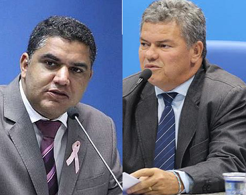 Presidente e vice-presidente da Câmara Municipal de Camaçari Oziel dos Santos Araújo e José Paulo Bezerra, conhecido como 'Zé do Pão' (Foto: Reprodução)