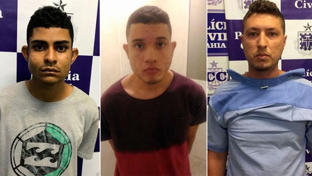Lucas, Jhonatas, Zenóbio integravam quadrilha desarticulada pela polícia (Foto: Divulgação)