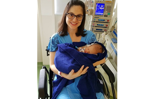 Bebê nasceu com problemas no coração e sobreviveu por um mês em hospital (Foto: Marcela Albres | Arquivo Pessoal)