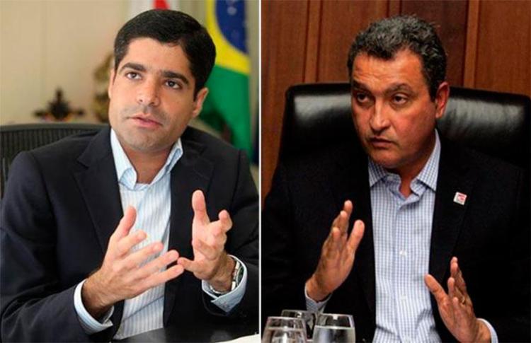 Governador Rui Costa e ACM Neto, prefeito de Salvador