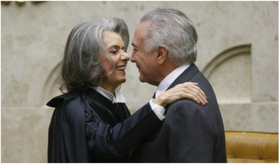Presidente do STF, Carmem Lúcia, e o presidente Michel Temer