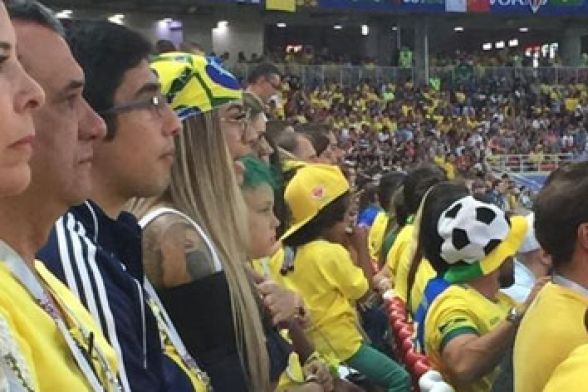 O vereador de Cuiabá Renivaldo Nascimento foi à Rússia para assistir a jogos Copa do Mundo (Foto: Reprodução)
