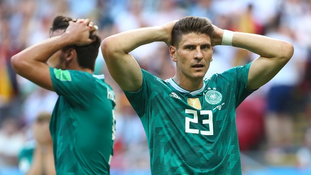 Essa é a primeira vez na história que os alemães caem em uma frase de grupos da Copa do Mundo (Foto: Michael Dalder | Reuters)