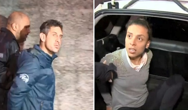 Casal suspeito de envolvimento na morte de Vitória Gabrielly é preso em Mairinque. Araçariguama (Foto: TV TEM | Reprodução)