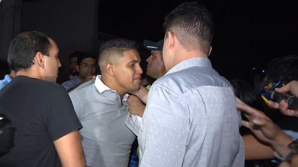 Herick Ramon foi encaminhado para a Central de Polícia, em João Pessoa (Foto: Reprodução/TV Cabo Branco) Herick Ramon foi encaminhado para a Central de Polícia, em João Pessoa (Foto: Reprodução/TV Cabo Branco)