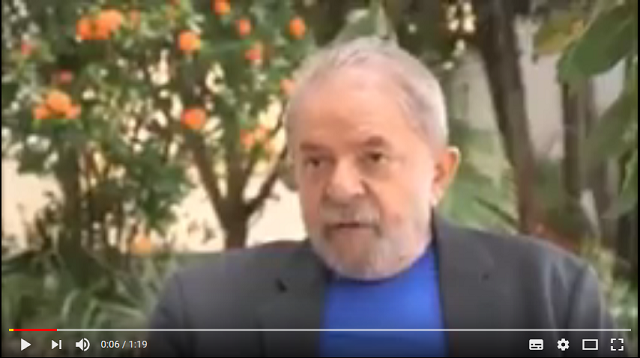 Vídeo inédito em que Lula avalia a perseguição contra ele e diz que sabe como passará para a História (Foto: Print | YouTube)