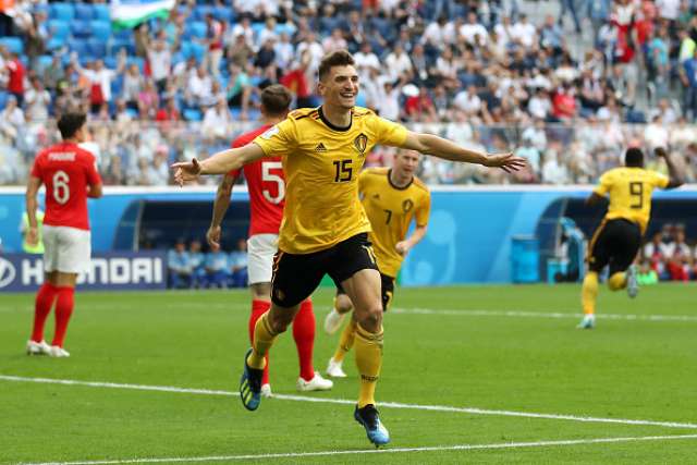 Meunier comemora seu gol, o primeiro do jogo na disputa do 3º lugar. (Foto: Catherine Ivill/Getty Images) Meunier comemora seu gol, o primeiro do jogo na disputa do 3º lugar. (Foto: Catherine Ivill/Getty Images)