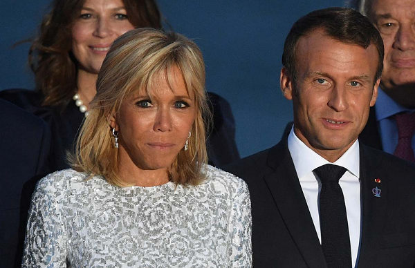 Primeira-dama da França, Brigitte Macron, agradeceu internautas brasileiros por uma campanha em seu apoio na internet (Foto: Reprodução)