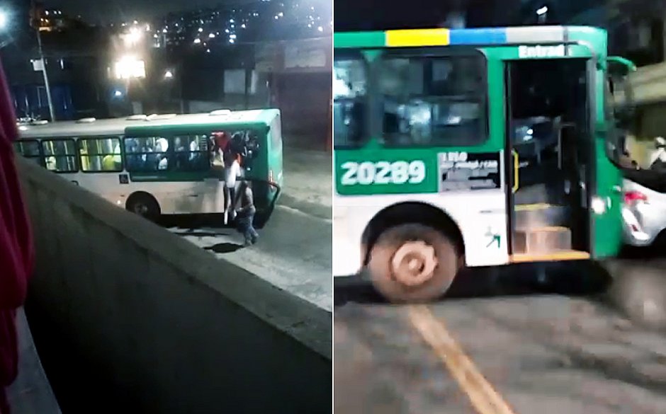 Suspeitos ameaçaram atear fogo em coletivo lotado; outro veículo foi atacado