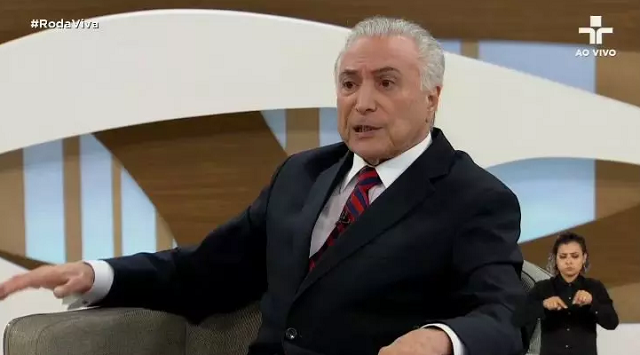 Ex-presidente Michel Temer (Foto:Reprodução | TV Cultura)