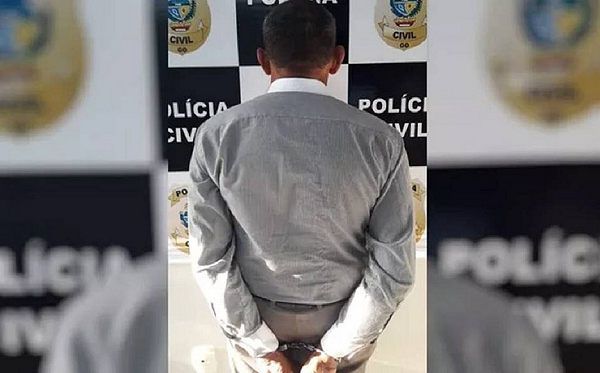 Suspeito não teve a identidade divulgada (Foto: Divulgação | PCGO)
