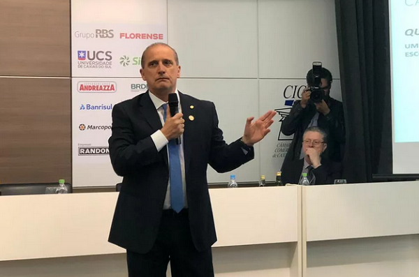 Ministro-chefe da Casa Civil, Onyx Lorenzoni (Foto: Greici Matos)