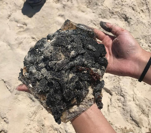 O petróleo cru já atingiu o litoral de 46 municípios distribuídos em oito estados da região Nordeste do País (Foto: Mariana Barroso | Arquivo Pessoal)