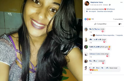 Sthephanie foi morta a facadas. Ex-companheiro dela é suspeito do crime (Foto: Reprodução | Redes Sociais)