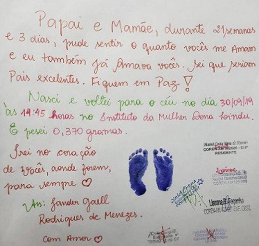 Gestante contraiu uma infecção e perdeu o bebê na 21ª semana de gestação (Foto: Reprodução)