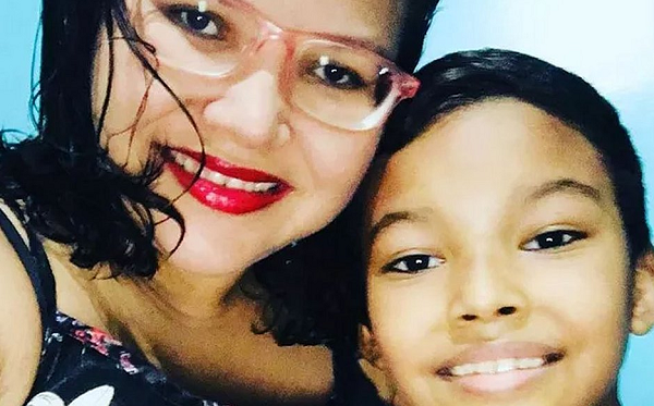 Guilherme, então com 8 anos, viajava de Goiás, onde mora com a mãe, para passar as férias com o pai, em Roraima (Foto: Reprodução)