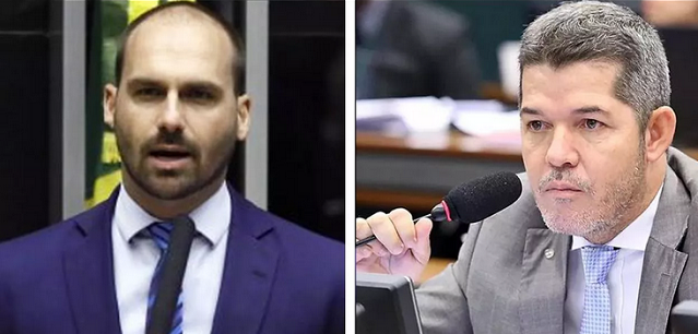 Deputado Eduardo Bolsonaro (SP), filho de Jair, assume o posto, depois de uma longa e violenta disputa pelo cargo (Foto: Reprodução)
