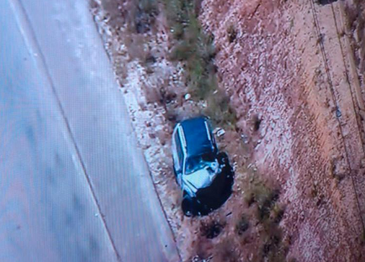 Vítima do carro de passeio morreu ainda no local do acidente (Foto: Reprodução)