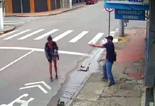 Assassinato foi flagrado por câmeras de segurança (Foto: Reprodução)